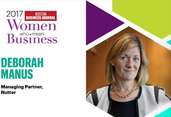 Deb Manus BBJ '2017 Women Who Mean Business' Honoree 