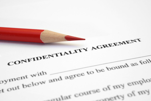 Confidentiality agreement